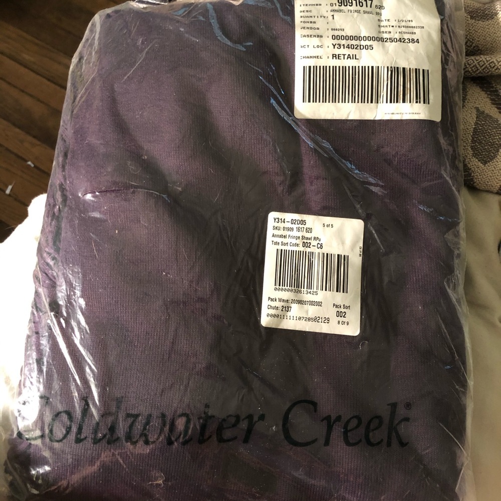 NWT Coldwater Creek Annabel Fringe Shawl